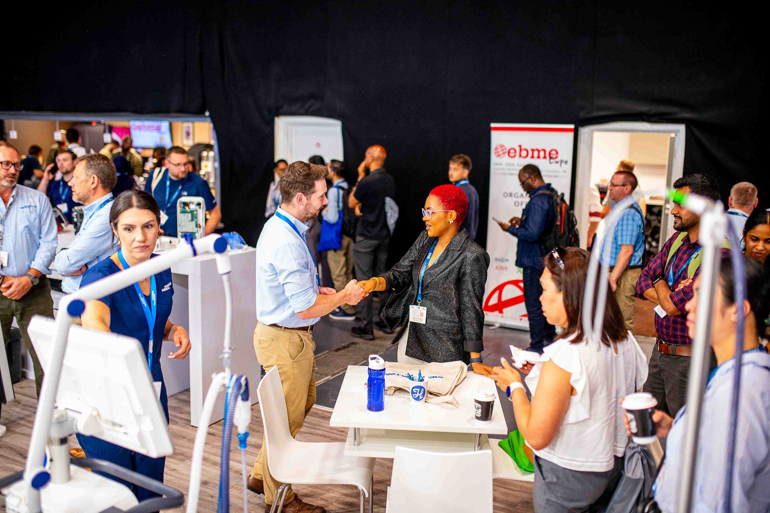 Healthcare professionals visiting EBME Expo