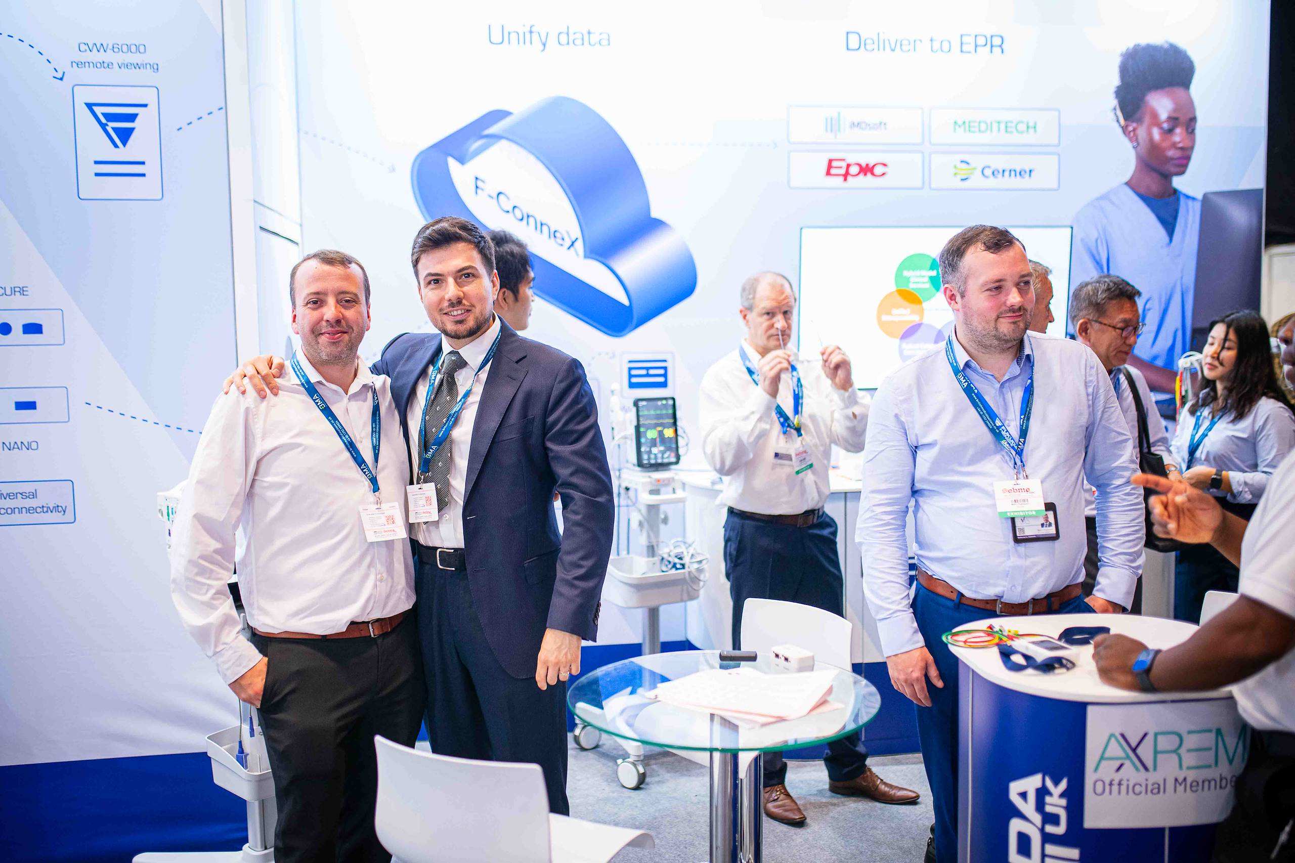 Healthcare professionals networking at EBME Expo